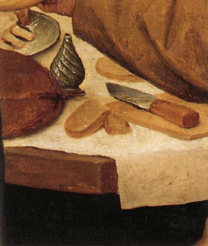 BRUEGEL, Pieter the Elder Details of Peasant Wedding Feast Norge oil painting art